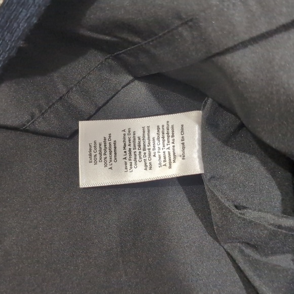 Talbot's Navy Polkadot Cotton Pencil Skirt - Picture 3 of 6